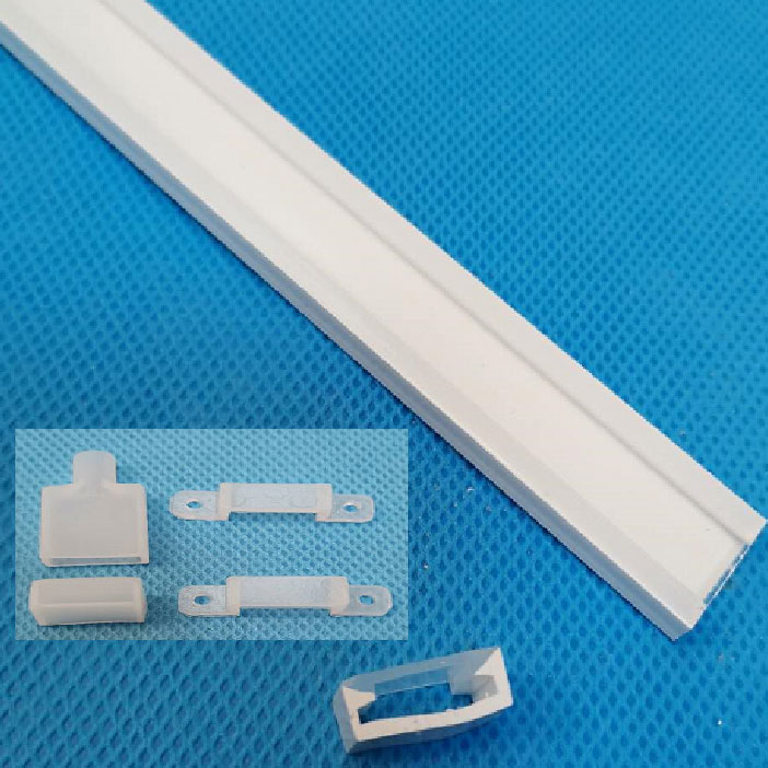 Anti-glare Silicone Sleeve Flexible LED Channel For 12mm LED Light Strips - 05*15mm 120° Top Emitting Anti-glare Silicone Sleeve Flexible LED Channel For 12mm LED Light Strips - 05*15mm 120° Top Emitting